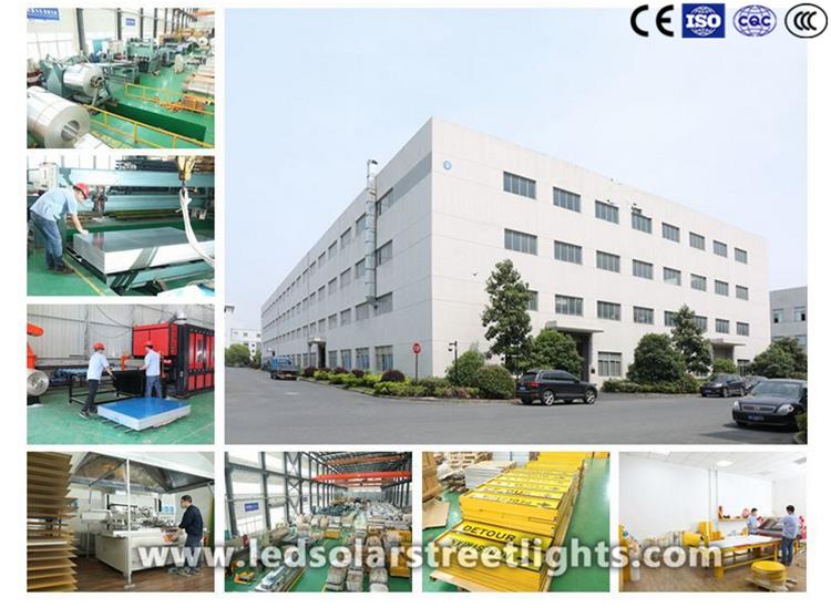 production process of reflective road signs