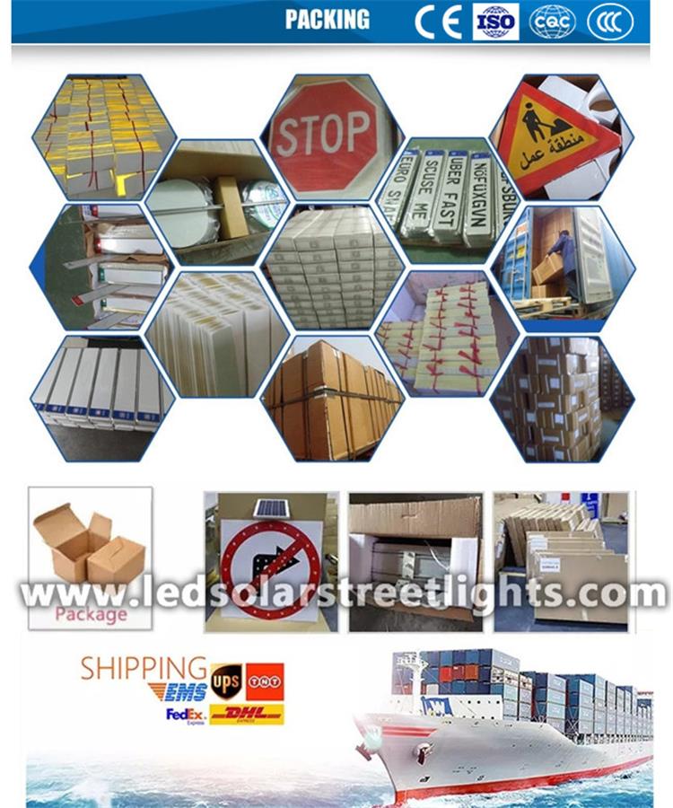Deliver,Shipping and Serving of reflective road signs